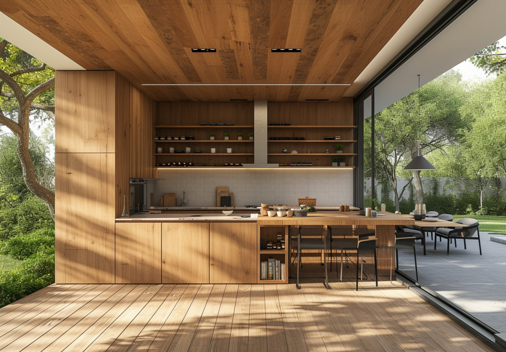 تصميم مطبخ خارجي - تطبيق عقار