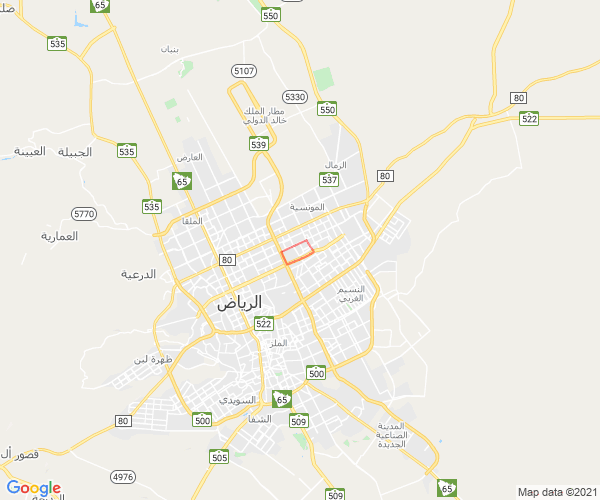 موقع حي الحمراء