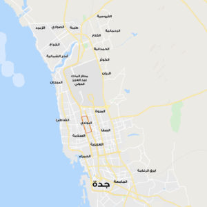 موقع حي البوادي بمدينة جدة على الخريطة – تطبيق عقار
