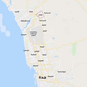 موقع حي الفلاح بمدينة جدة على الخريطة – تطبيق عقار