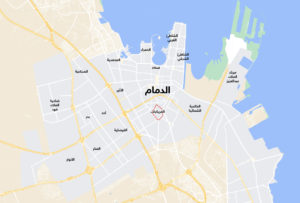 موقع حي المريكبات بمدينة الدمام على الخريطة – تطبيق عقار
