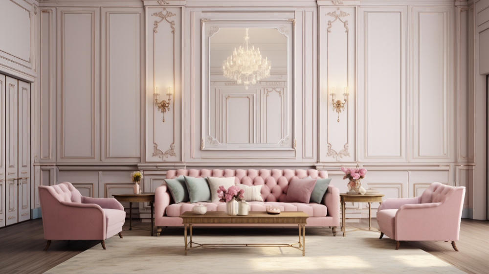تصميم داخلي كلاسيك - تطبيق عقار
